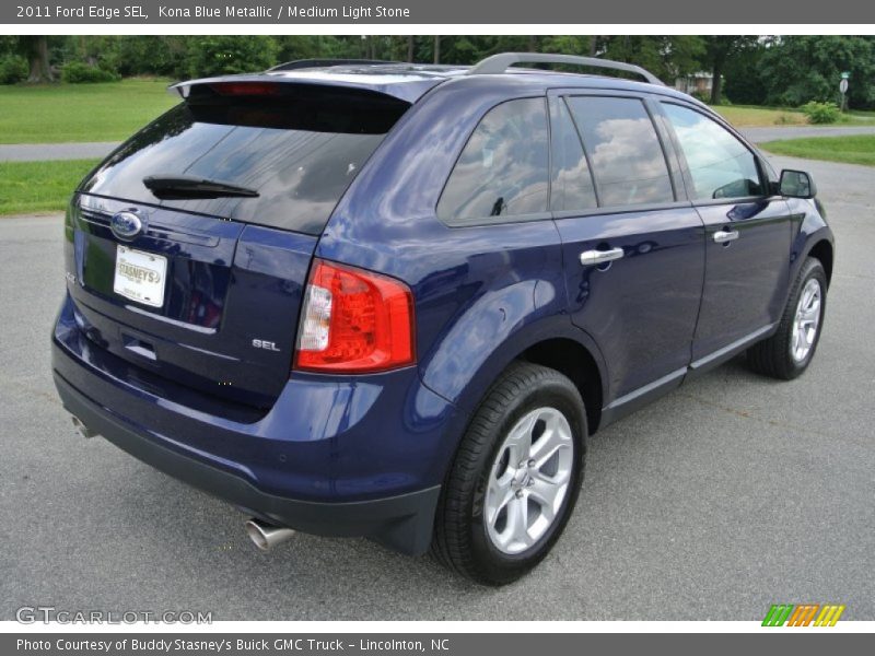 Kona Blue Metallic / Medium Light Stone 2011 Ford Edge SEL