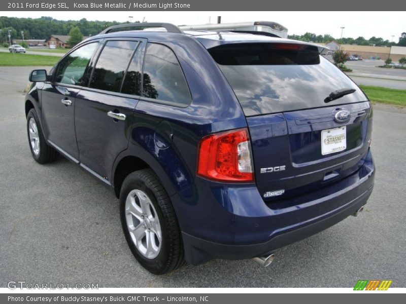 Kona Blue Metallic / Medium Light Stone 2011 Ford Edge SEL