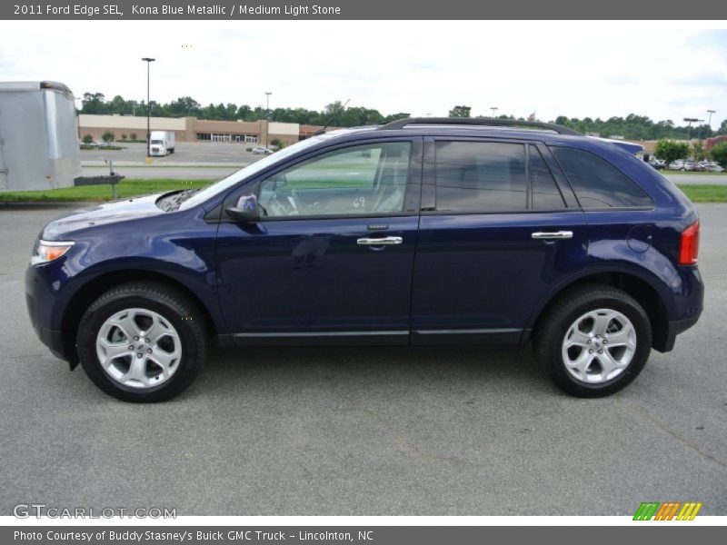 Kona Blue Metallic / Medium Light Stone 2011 Ford Edge SEL