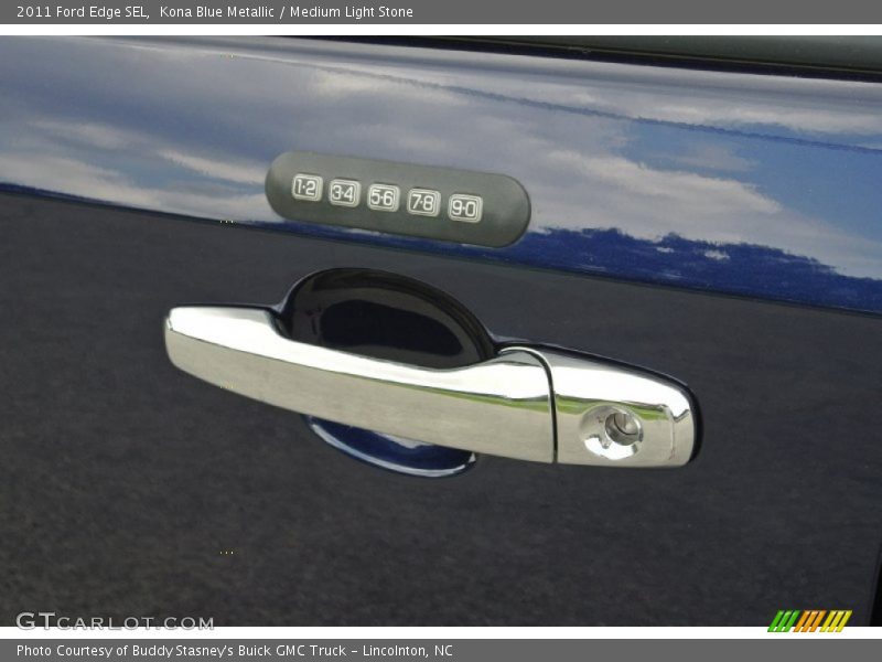 Kona Blue Metallic / Medium Light Stone 2011 Ford Edge SEL