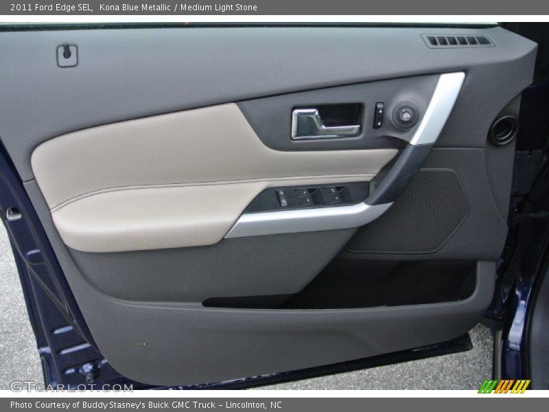 Kona Blue Metallic / Medium Light Stone 2011 Ford Edge SEL