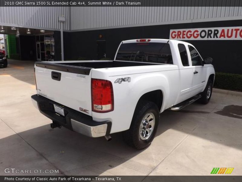 Summit White / Dark Titanium 2010 GMC Sierra 1500 SL Extended Cab 4x4