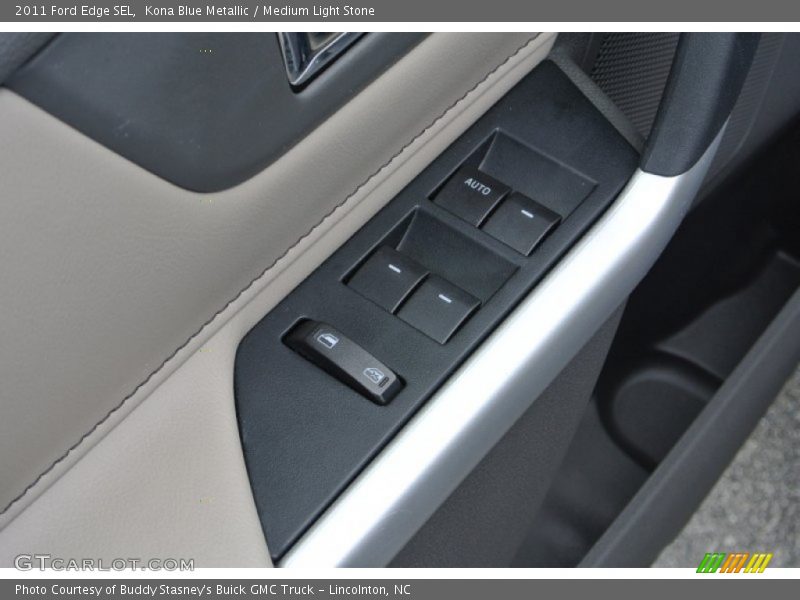 Kona Blue Metallic / Medium Light Stone 2011 Ford Edge SEL