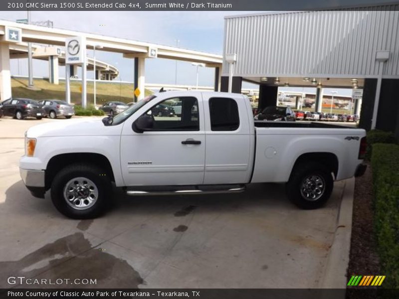 Summit White / Dark Titanium 2010 GMC Sierra 1500 SL Extended Cab 4x4