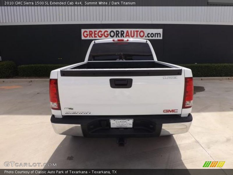 Summit White / Dark Titanium 2010 GMC Sierra 1500 SL Extended Cab 4x4