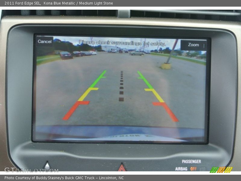 Kona Blue Metallic / Medium Light Stone 2011 Ford Edge SEL
