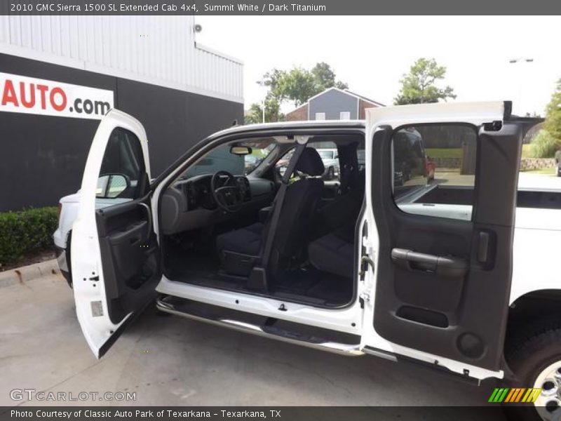 Summit White / Dark Titanium 2010 GMC Sierra 1500 SL Extended Cab 4x4