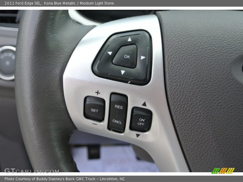 Kona Blue Metallic / Medium Light Stone 2011 Ford Edge SEL