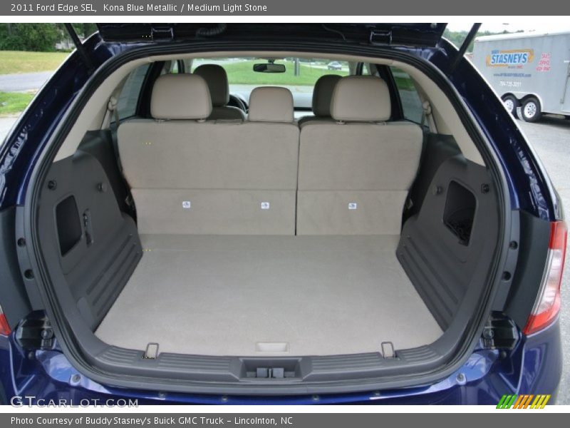 Kona Blue Metallic / Medium Light Stone 2011 Ford Edge SEL