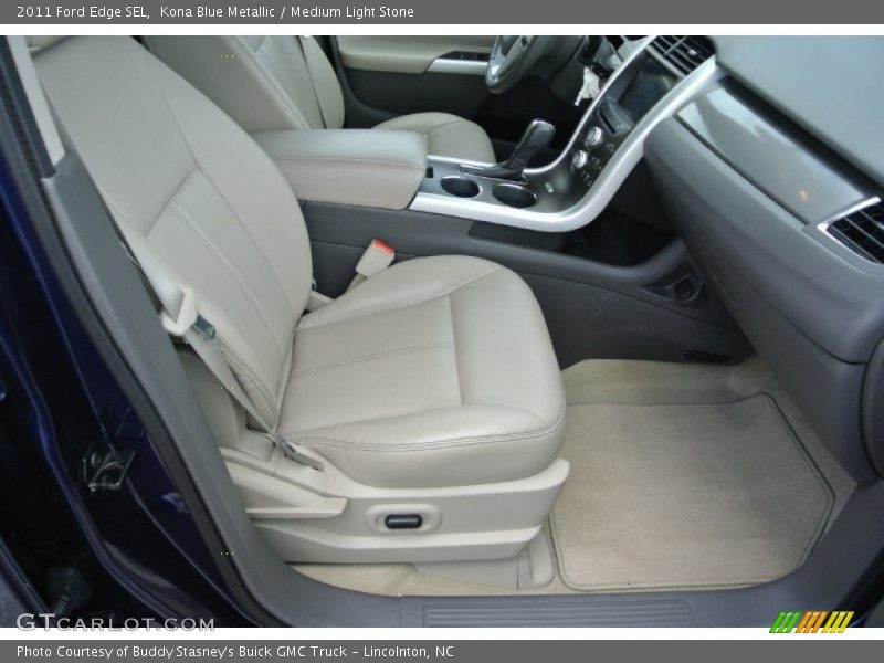 Kona Blue Metallic / Medium Light Stone 2011 Ford Edge SEL