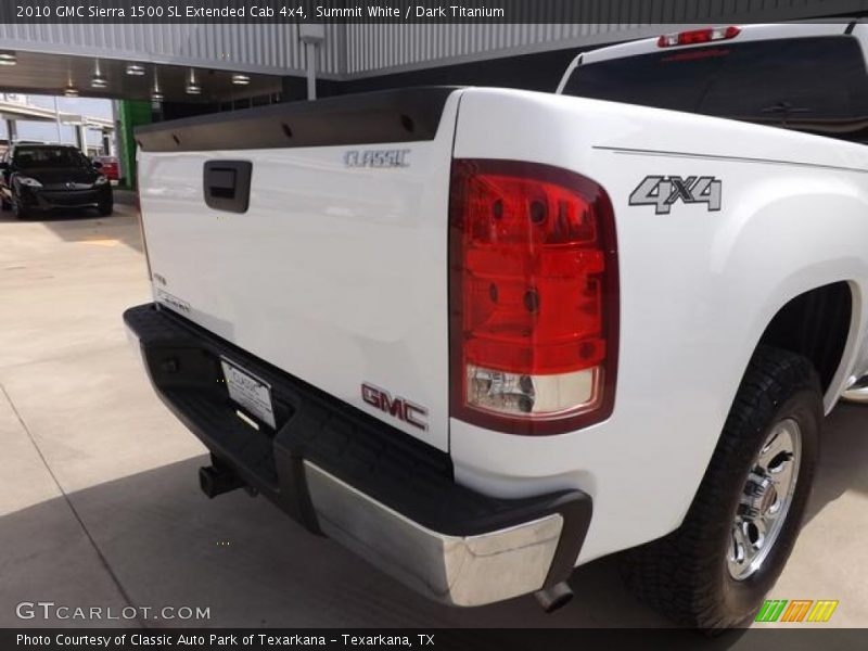 Summit White / Dark Titanium 2010 GMC Sierra 1500 SL Extended Cab 4x4