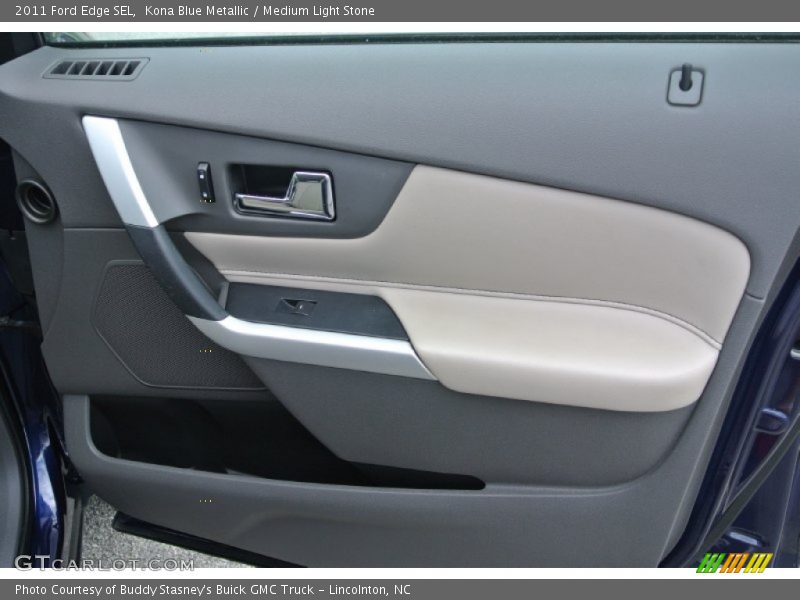 Kona Blue Metallic / Medium Light Stone 2011 Ford Edge SEL