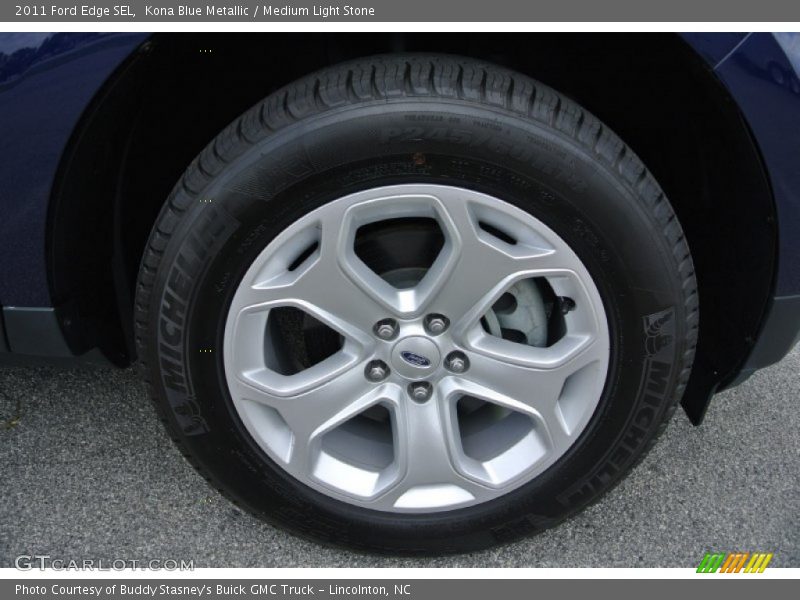 Kona Blue Metallic / Medium Light Stone 2011 Ford Edge SEL