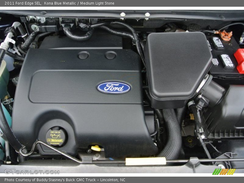 Kona Blue Metallic / Medium Light Stone 2011 Ford Edge SEL