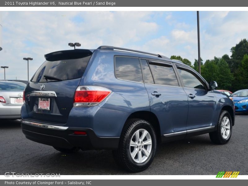 Nautical Blue Pearl / Sand Beige 2011 Toyota Highlander V6