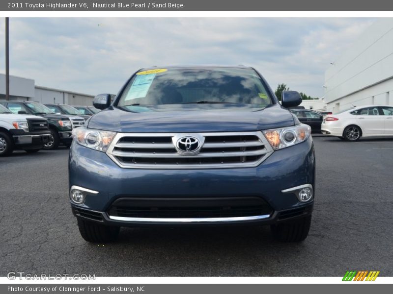 Nautical Blue Pearl / Sand Beige 2011 Toyota Highlander V6