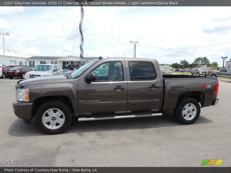 Desert Brown Metallic / Light Cashmere/Ebony Black 2007 Chevrolet Silverado 1500 LT Crew Cab 4x4