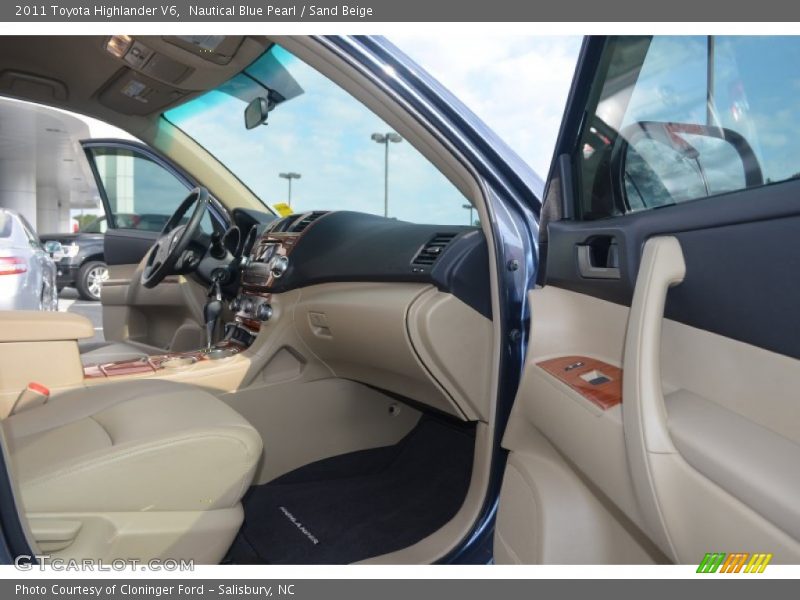 Nautical Blue Pearl / Sand Beige 2011 Toyota Highlander V6