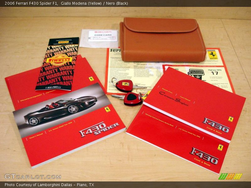 Giallo Modena (Yellow) / Nero (Black) 2006 Ferrari F430 Spider F1