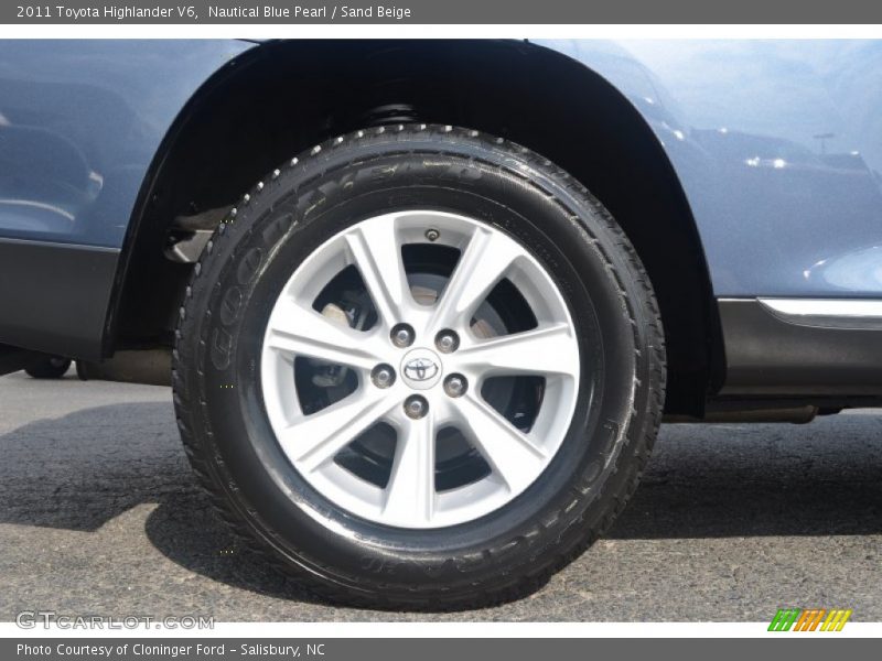 Nautical Blue Pearl / Sand Beige 2011 Toyota Highlander V6
