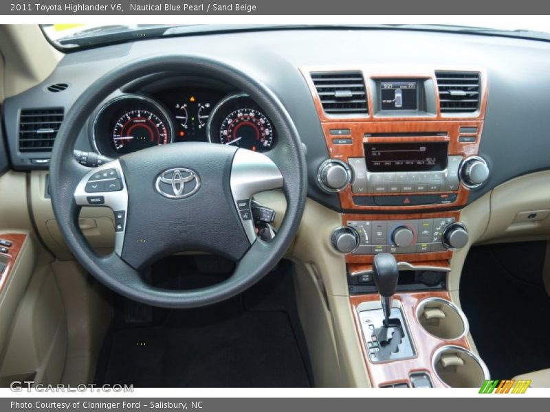 Nautical Blue Pearl / Sand Beige 2011 Toyota Highlander V6