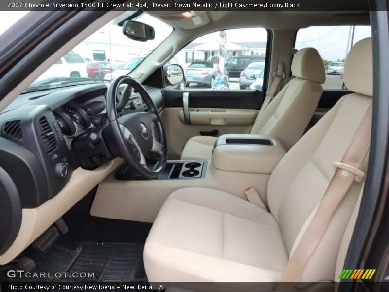 Desert Brown Metallic / Light Cashmere/Ebony Black 2007 Chevrolet Silverado 1500 LT Crew Cab 4x4