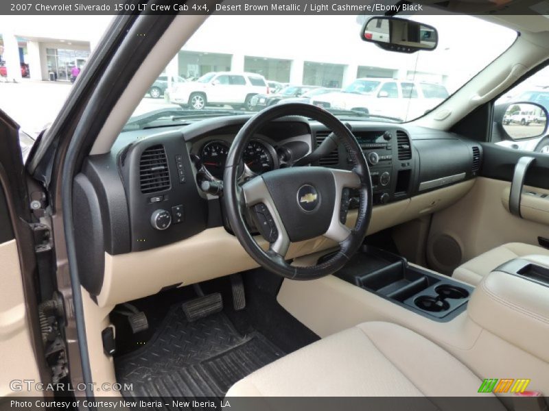 Desert Brown Metallic / Light Cashmere/Ebony Black 2007 Chevrolet Silverado 1500 LT Crew Cab 4x4