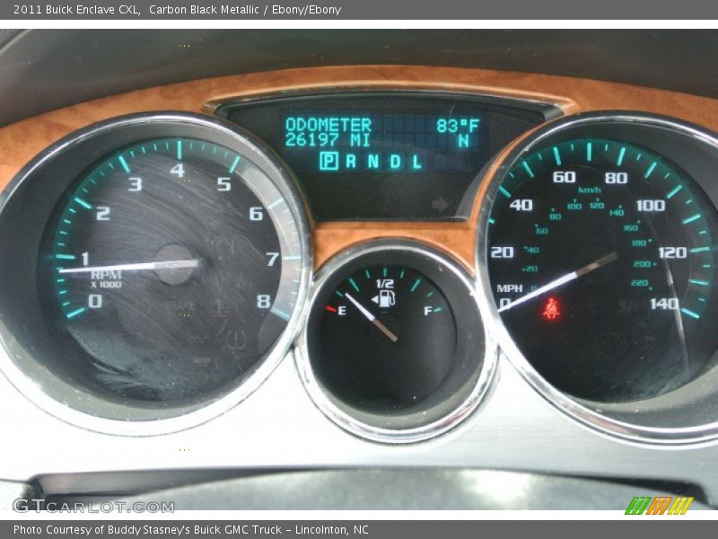 Carbon Black Metallic / Ebony/Ebony 2011 Buick Enclave CXL