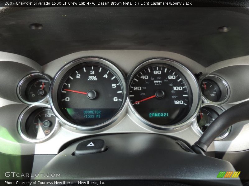 Desert Brown Metallic / Light Cashmere/Ebony Black 2007 Chevrolet Silverado 1500 LT Crew Cab 4x4