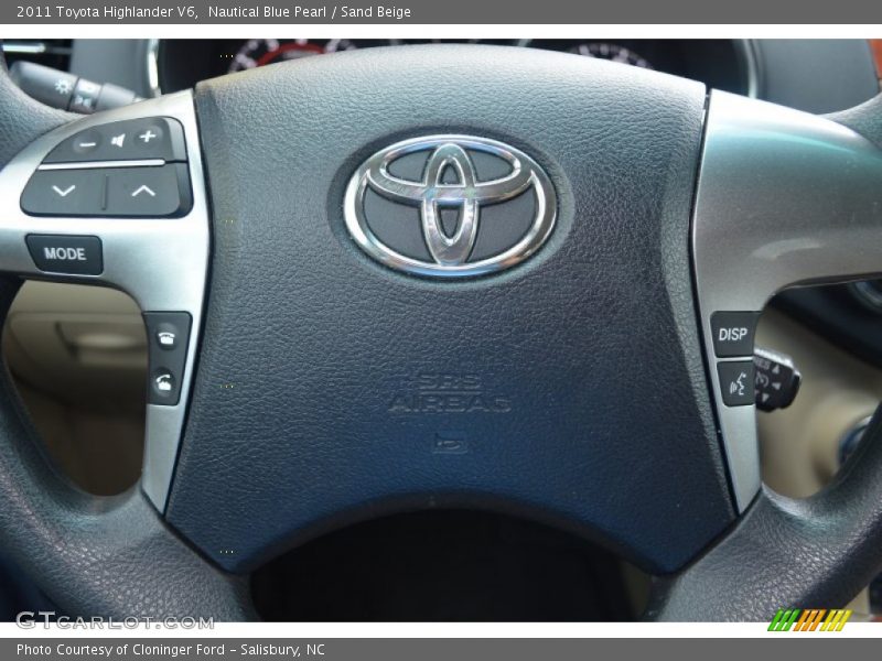 Nautical Blue Pearl / Sand Beige 2011 Toyota Highlander V6