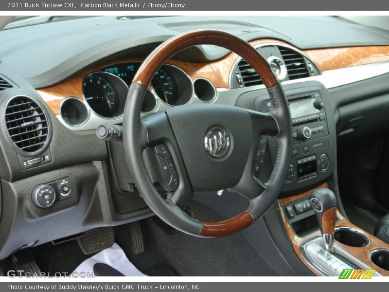 Carbon Black Metallic / Ebony/Ebony 2011 Buick Enclave CXL