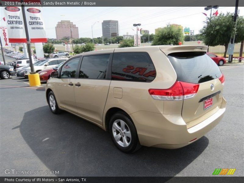 Sandy Beach Metallic / Bisque 2011 Toyota Sienna