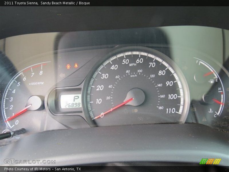 Sandy Beach Metallic / Bisque 2011 Toyota Sienna