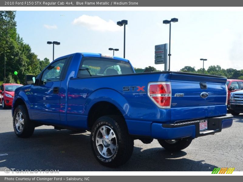 Blue Flame Metallic / Medium Stone 2010 Ford F150 STX Regular Cab 4x4
