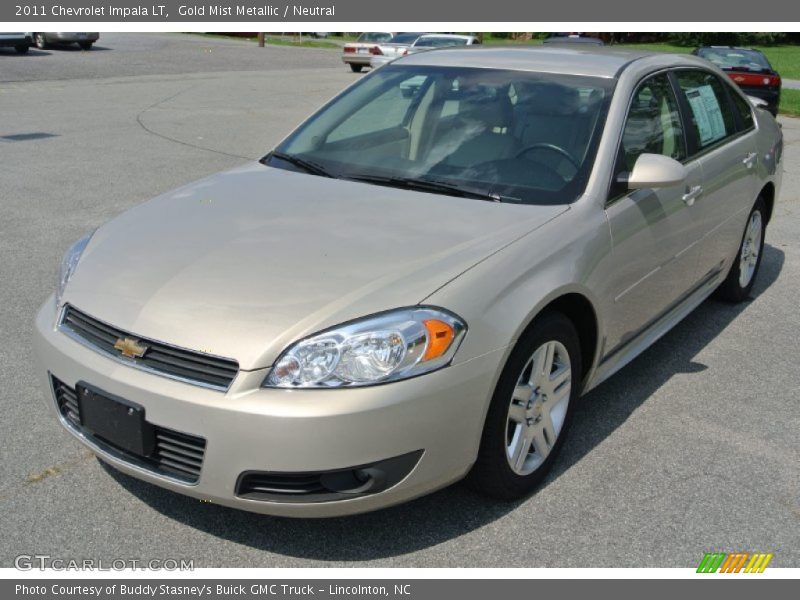 Gold Mist Metallic / Neutral 2011 Chevrolet Impala LT