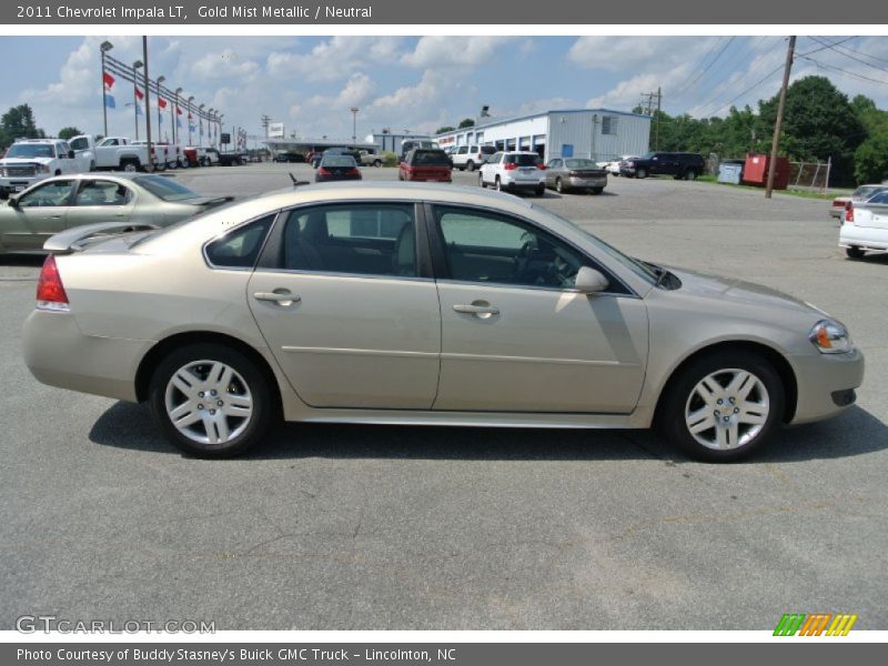 Gold Mist Metallic / Neutral 2011 Chevrolet Impala LT