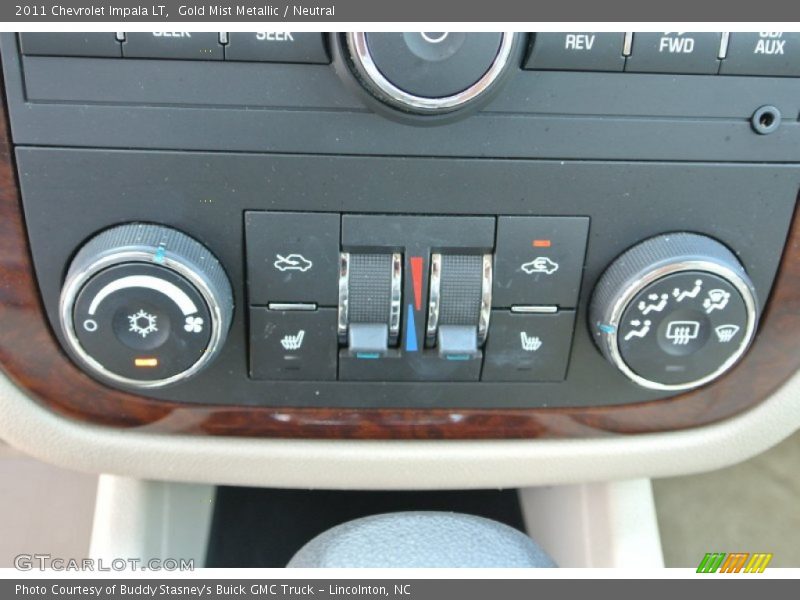 Gold Mist Metallic / Neutral 2011 Chevrolet Impala LT