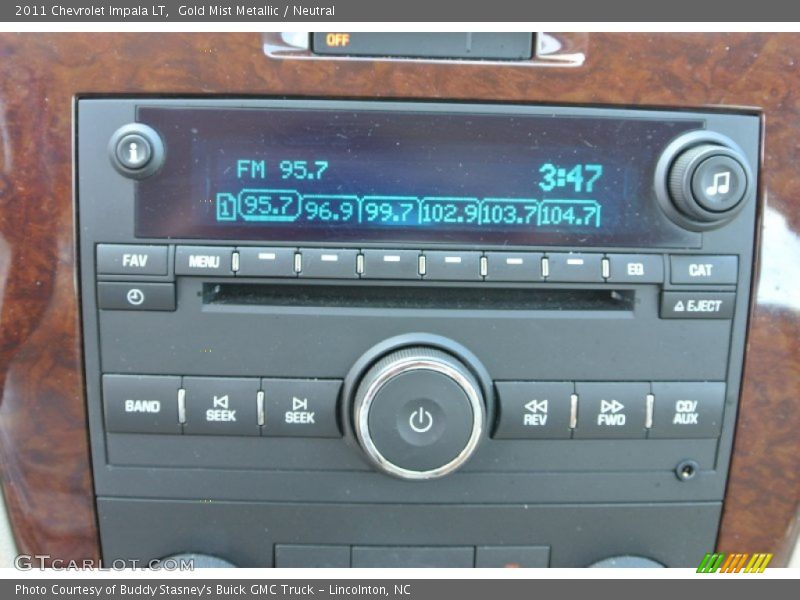 Gold Mist Metallic / Neutral 2011 Chevrolet Impala LT