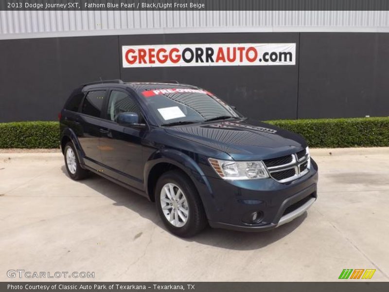 Fathom Blue Pearl / Black/Light Frost Beige 2013 Dodge Journey SXT
