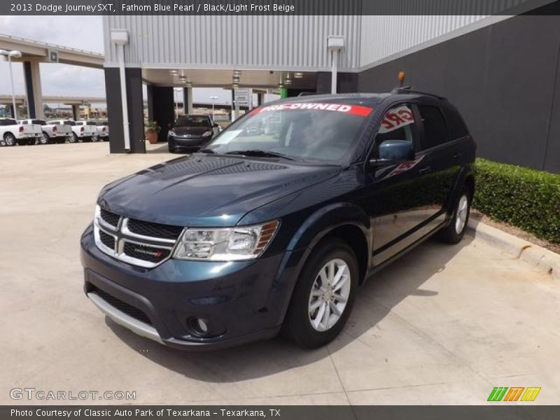 Fathom Blue Pearl / Black/Light Frost Beige 2013 Dodge Journey SXT