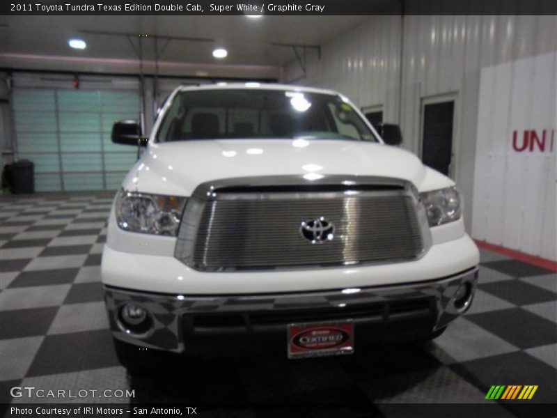 Super White / Graphite Gray 2011 Toyota Tundra Texas Edition Double Cab