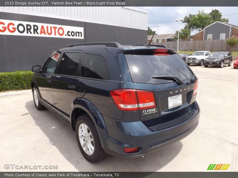 Fathom Blue Pearl / Black/Light Frost Beige 2013 Dodge Journey SXT
