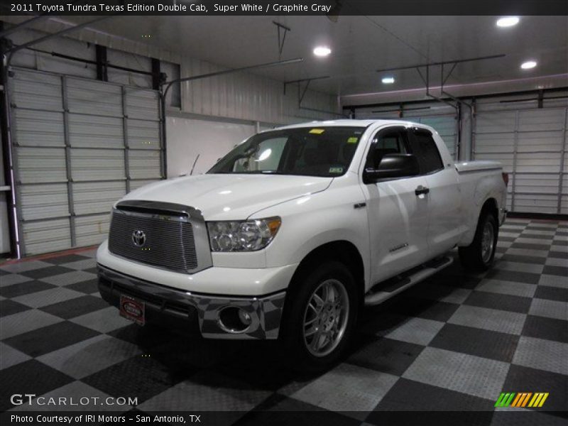 Super White / Graphite Gray 2011 Toyota Tundra Texas Edition Double Cab