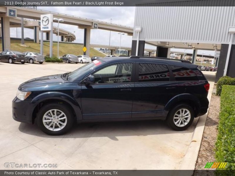 Fathom Blue Pearl / Black/Light Frost Beige 2013 Dodge Journey SXT