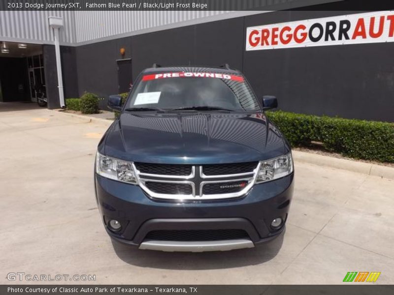 Fathom Blue Pearl / Black/Light Frost Beige 2013 Dodge Journey SXT