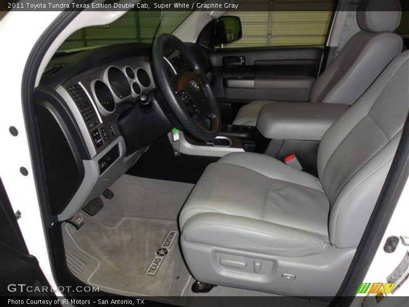 Super White / Graphite Gray 2011 Toyota Tundra Texas Edition Double Cab