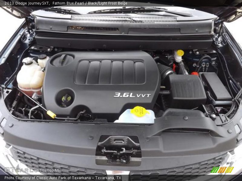 Fathom Blue Pearl / Black/Light Frost Beige 2013 Dodge Journey SXT