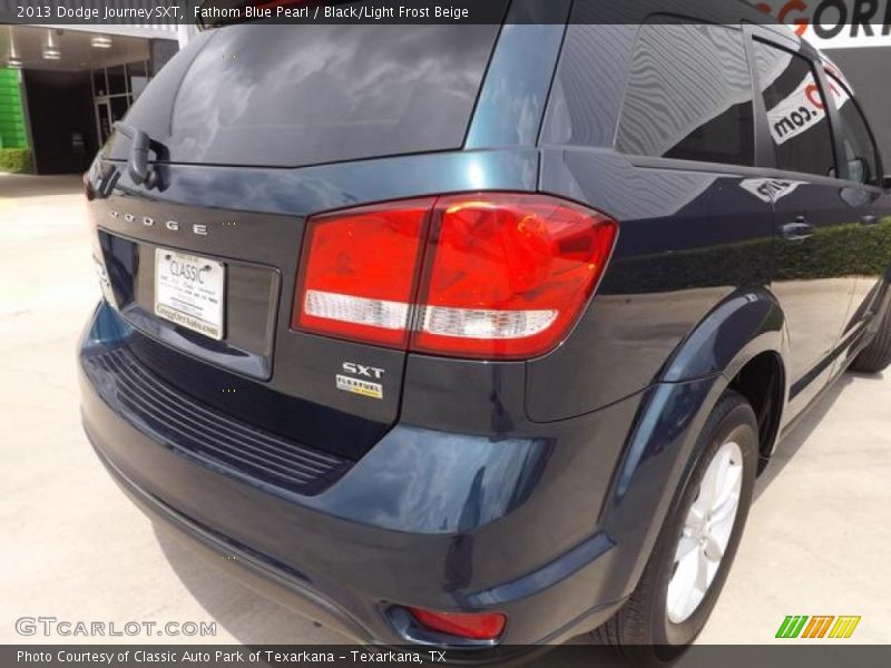 Fathom Blue Pearl / Black/Light Frost Beige 2013 Dodge Journey SXT