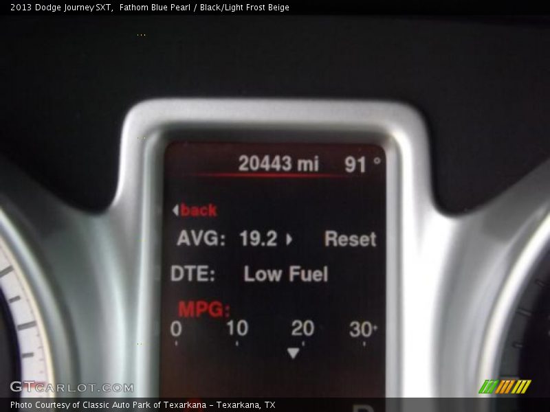 Fathom Blue Pearl / Black/Light Frost Beige 2013 Dodge Journey SXT