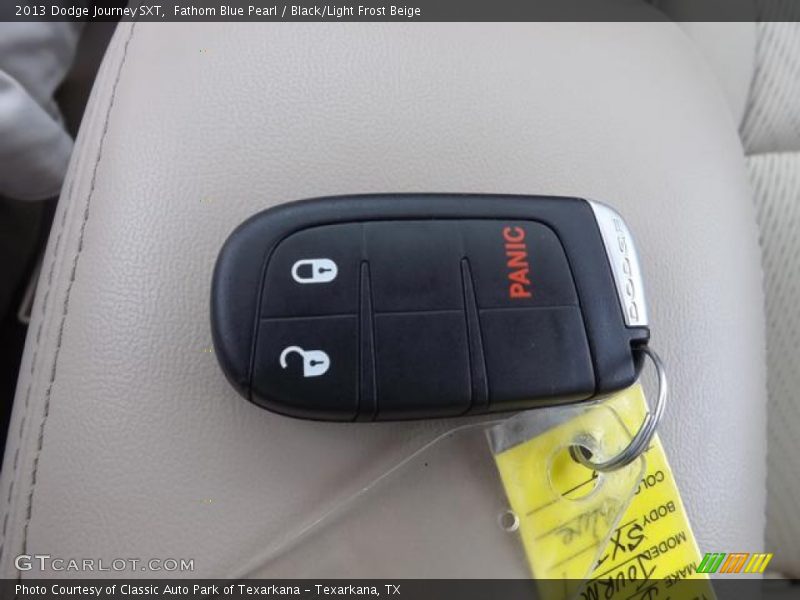 Fathom Blue Pearl / Black/Light Frost Beige 2013 Dodge Journey SXT